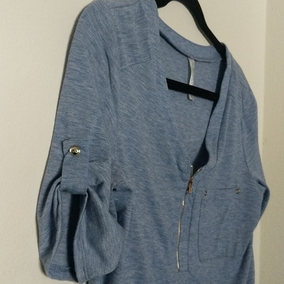 Half Zippered Blouse - Picture 3 of 3